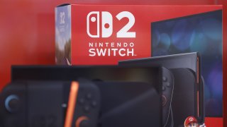 Nintendo Co. Switch 2 game consoles at a Bic Camera Inc. electronics store in Tokyo, Japan, on Thursday, June 5, 2025. Nintendo Co. fans from Tokyo to Manhattan stood in line for hours to be among the first to get a Switch 2, fueling one of the biggest global gadget debuts since the iPhone launches of yesteryear.
